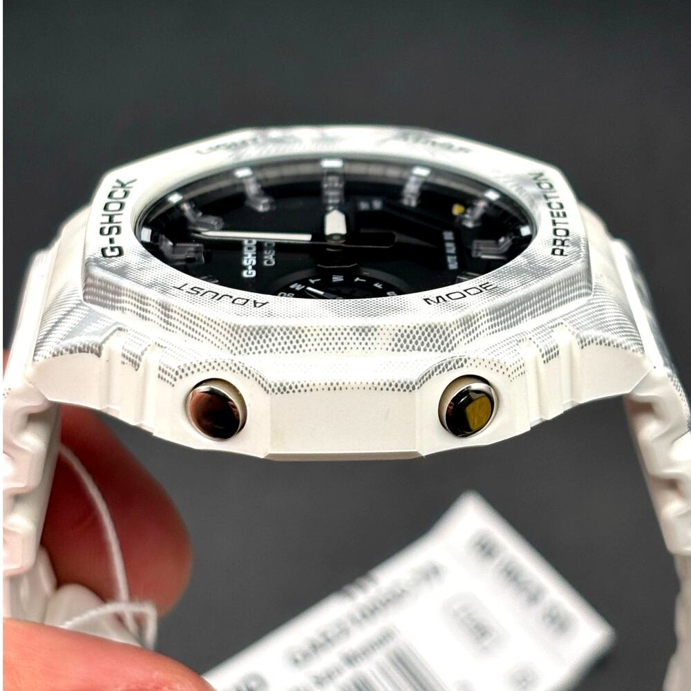 Casio G-Shock GAE2100GC-7A Men’s Carbon Core Camo White Green Khaki Watch NIBWT - Picture 16 of 17
